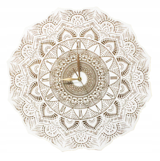 Hodiny - Mandala Mandala Rosette Oriental Indian Happiness