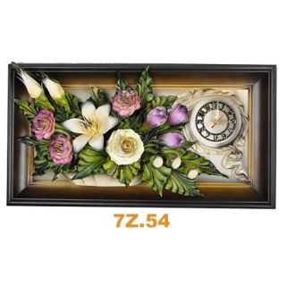 Hodiny - Nástenné hodiny v koženom Picture Frame pre darčekové