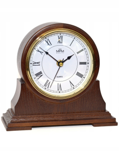 Hodiny - Ohnisko hodiny Quartz MPM Walnut 21x23 cm