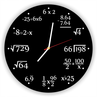 Hodiny - Hodiny matematické math dar učiteľ