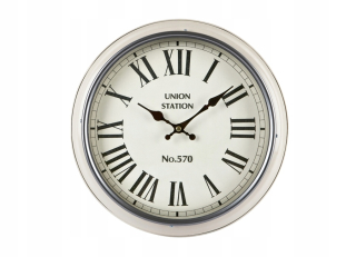 Hodiny - Nástenné hodiny 31 cm krém