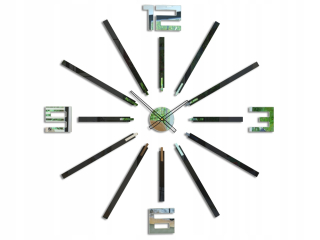 Hodiny - Nástenné hodiny CLOCK zrkadlo BIG - 115 cm