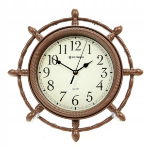 Hodiny - Nástenné hodiny Brenner bronz 36cm