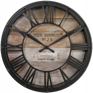 Hodiny - Nástenné hodiny VINTAGE dekorácie na stenu 39 cm tichý