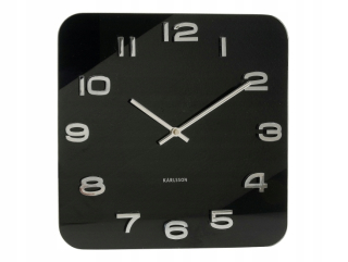 Hodiny - Nástenné hodiny Vintage Black Karlsson