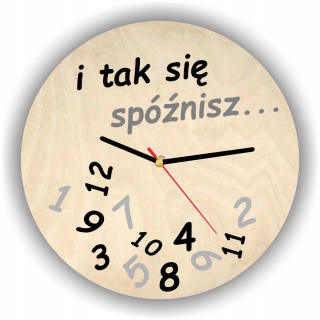 Hodiny - Nástenné hodiny na neskorý darček k narodeninám