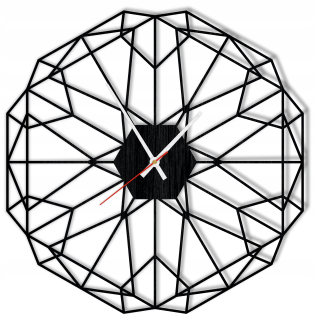 Hodiny - Wall drevené Wood Clock Z1 Loft Black