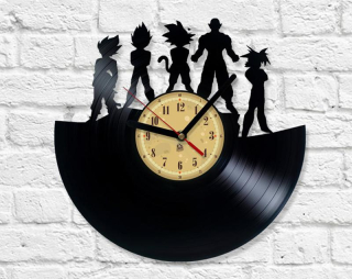 Hodiny - Nástenné hodiny s vinyl - Dragon Ball