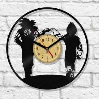 Hodiny - Nástenné hodiny s vinylovým Goku Podravka