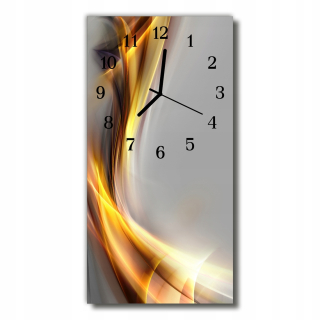 Hodiny - farba vertikálne Art Glass Clock