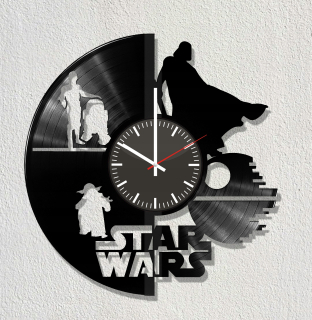 Hodiny - Vinyl disk clock - Star Wars