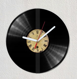 Hodiny - Hodiny s vinylové platne