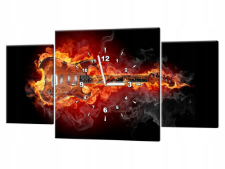 Hodiny - Hodiny s foto 80x40cm Horiace gitara