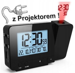 Hodiny - Watch Budík projektory doba a teplota