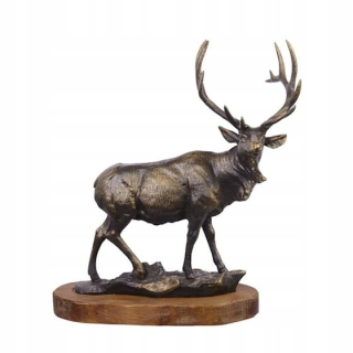 Liatinový salón losový figurín vintage socha