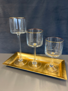 Svietník na stôl - Svietnik set ekomarts 18 cm