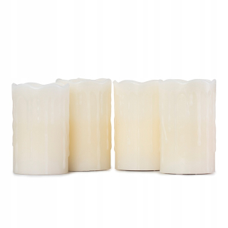 Lampáš, svietník - LED sviečky Sada 4 cm 4x12,5