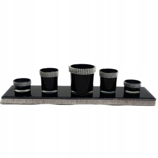 Svietník na stôl - Sviečka dekorácie ABI Set 10 cm