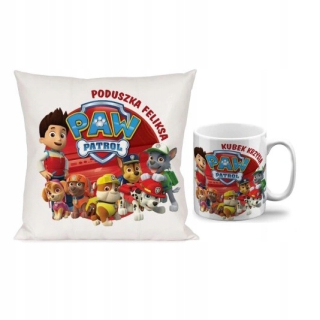 Vankúš - Sada šálok na vankúš Paw Patrol