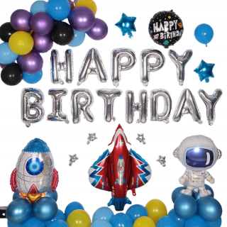 Karikatúra Spaceman Travel Balloon Set