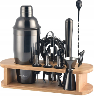 Barto -black Bartend Set 16 El. Bambus