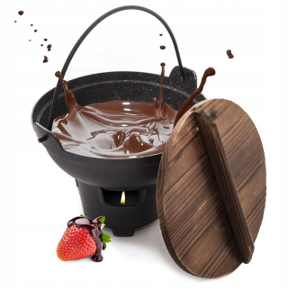 Zostava Fondue - Sada pre čokoládové fondue čokoláda čierna