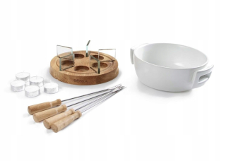 Zostava Fondue - Sada na fondue božského blyští biely nový trh