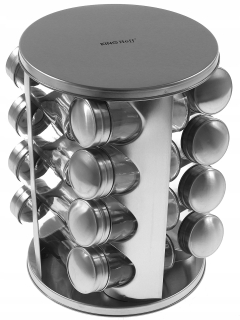 King Hoff Spice Set 17,5x23,5 cm striebro
