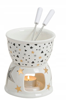 Zostava Fondue - Sada pre čokoládové fondue, porcelán, darček