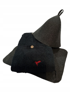 Sauna kilt 65 x 140 cm čierna