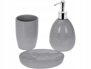 Kúpeľňa Set Soap DispenSer Grey Cup