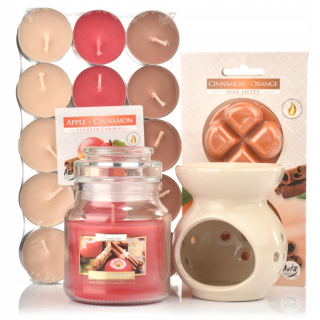 Tradičné sviečky parafín Apple - Cinnamon Bispol 1 PC.