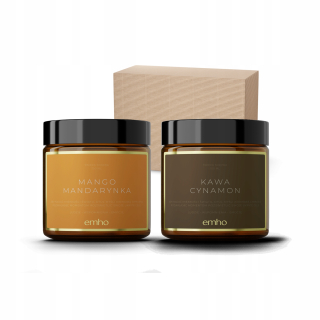 Tradičná sójová sviečka mango + káva Emho