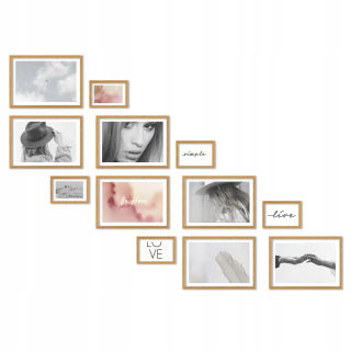 Rám pre mnoho fotografií Luca 102 x 145 cm