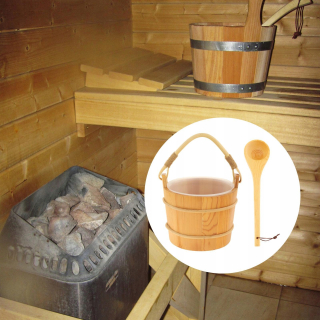 Sada vedier a kadí pre Scandia Sauna