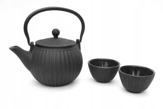 Čajník, kanvica na čaj - Liatina set Odťahová 1,15 L + 2 Czerki darček