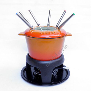 Zostava Fondue - Litinová súprava pre Fondue Gipfel DANIO 1986