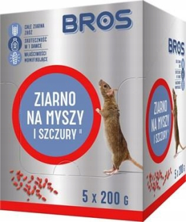 Zrno pre myši a potkany 1 kg 5 x 200 g bros