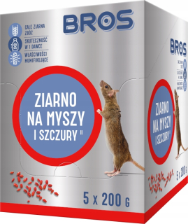 Myša a potkany Bros 1kg (5x200g)