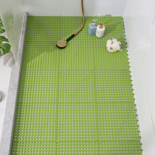 Kúpelňová predložka - Zelená 10 kusov kúpeľňa Anti -Slip Mat Connect