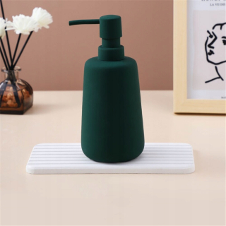 Dávkovač mydla - Zelený 400 ml matný keramický dávkovač mydla
