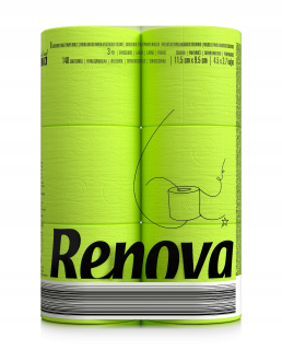 Toaletný papier - Zelený toaletný papier Renova 6 ks