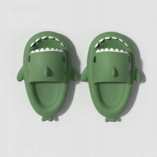 Kúpelňová predložka - Zelená krásna zakalené žralok Slippers Platforma S