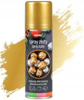 Vianočné ozdoby - Golden Spray Paint 125 ml
