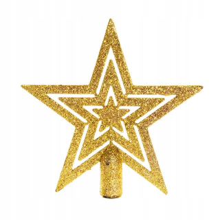Vianočné ozdoby - Golden Spitz 20 cm dekorácia vianočného stromu