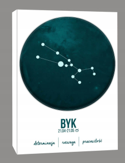Znamenie zverokruhu, býk - obrázok na plátne