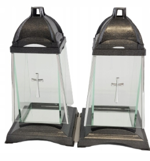 Kahance na hroby - Znicz Chapel HK-44 Silver s priečnou sadou 2S