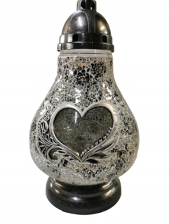 Večné svetlo, kahanec - Sviečková lampa vitráže SM-9 KS