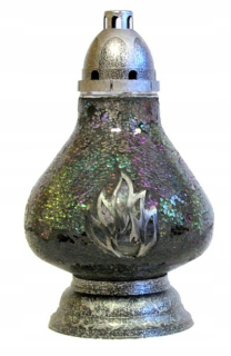 Večné svetlo, kahanec - Znicz s kazetou s Witlady Fire, výška 37 cm Viacfarebné