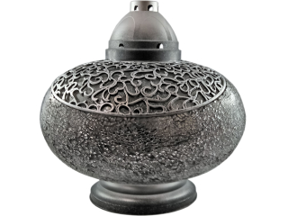 Večné svetlo, kahanec - Lampa na sviečky VASA MOSAIC GIANT SILVER